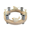 Candle Wreath Medium Grey/4 Bird small White Candle Wreath Medium Grey/4 Bird small White