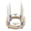 Candle wreath Medium Grey/4 Bird with pin Natural Candle wreath Medium Grey/4 Bird with pin Natural