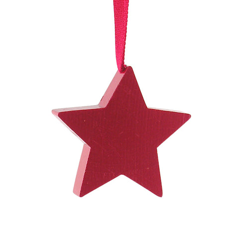 Star Medium hanging decor Red