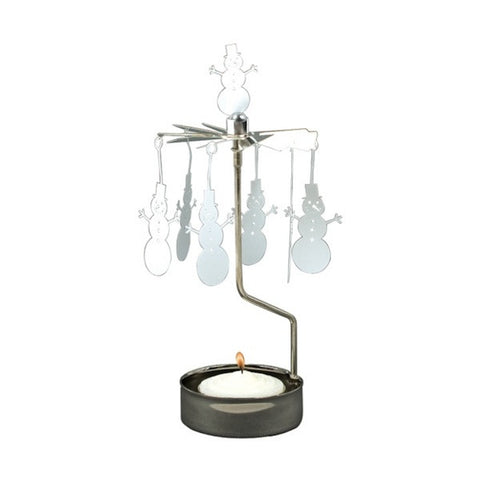 Rotary Candle Holder Snowman