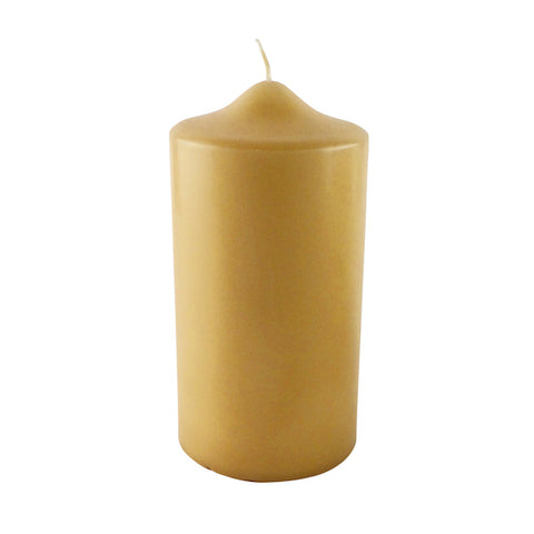 Pillar candle light beige