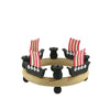 Candle Wreath Medium Black/4 Viking Ships Candle Wreath Medium Black/4 Viking Ships