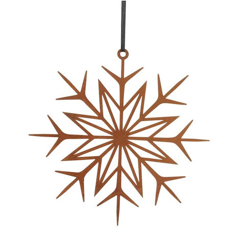 Decor Hanging Snowflake Rustic
