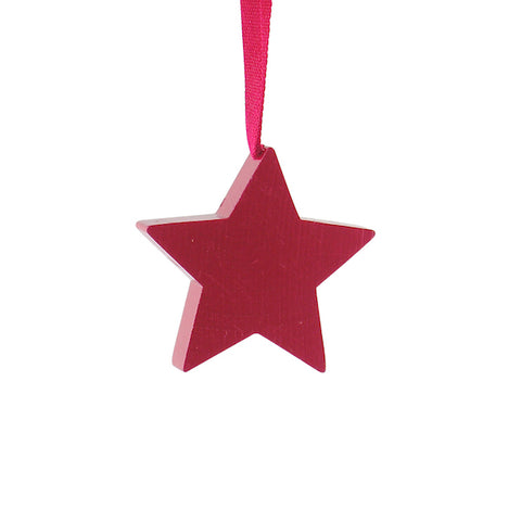 Star Mini hanging decor Red