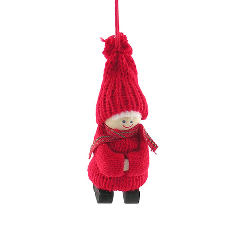Santa Boy with clogs hanging decor