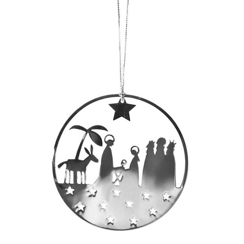 Shiny Hanging Decor Nativity