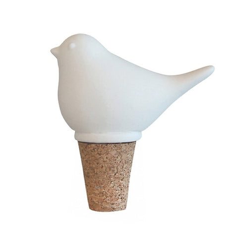 Bottle Stopper Bird White