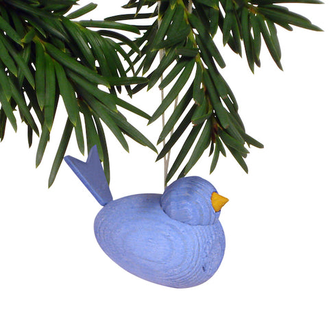 Bird hanging light blue