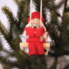 Santa Girl on Swing hanging decor Santa Girl on Swing hanging decor