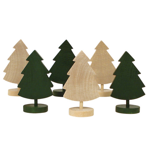 Christmas tree flat Natural and Green