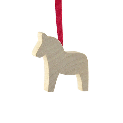 Dala horse Medium hanging decor Natural/Red