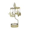Rotary Candle Holder Decor/Gold