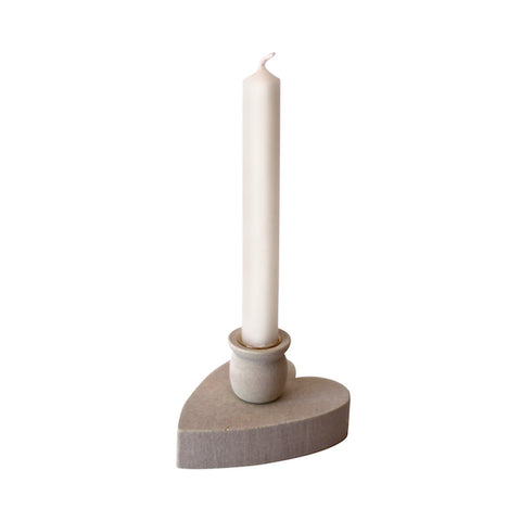 Whitewashed candle holder