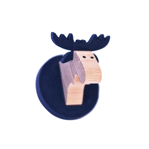 Magnet Moose head Blue