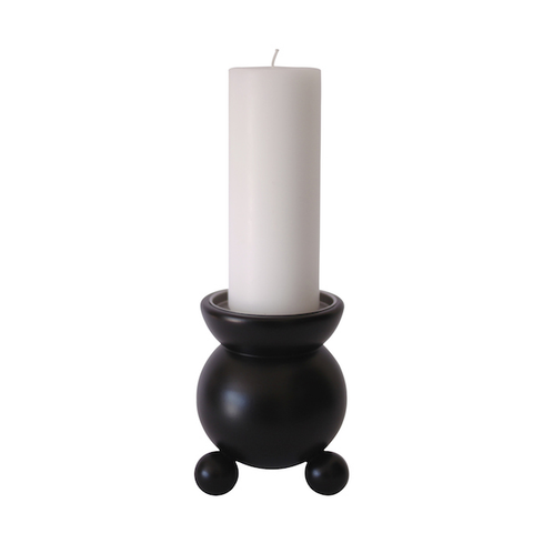 Candle holder Pot Belly X-Large Black