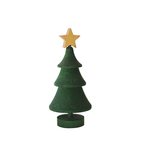 Christmas Tree with star Green/Gold