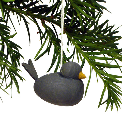 Bird hanging dark grey