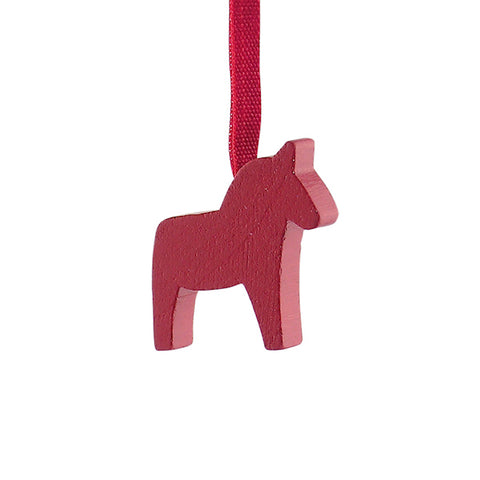 Dala horse Mini hanging decor Red